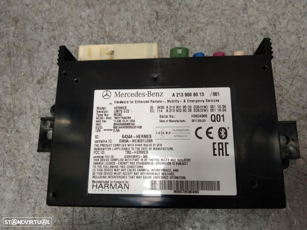 MÓDULO ELETRÓNICO MERCEDES-BENZ CLASE - 1