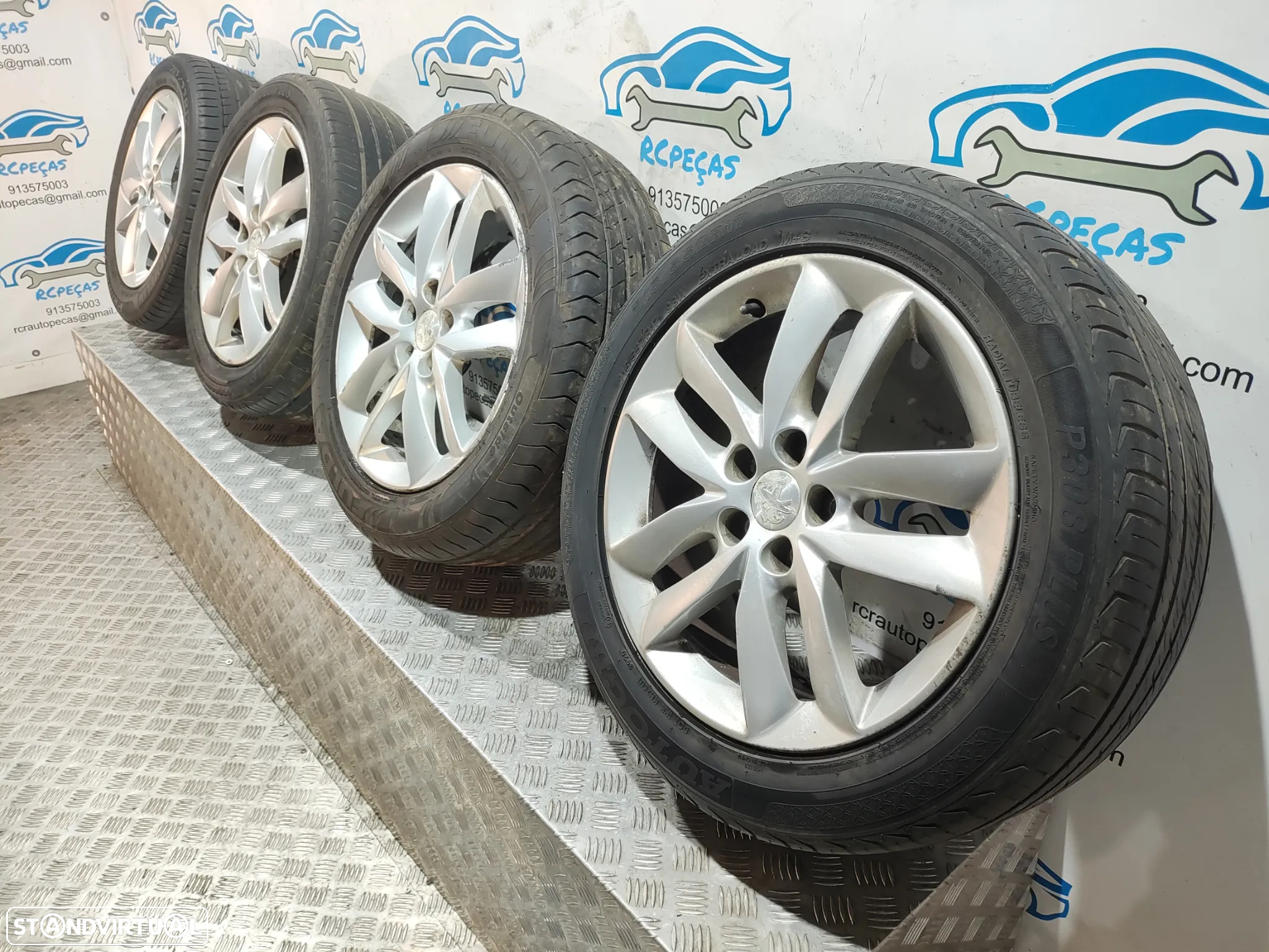 Conjunto Jantes 17 Originais Peugeot 508 1 Mk1 7J ET46 5x108 - 3