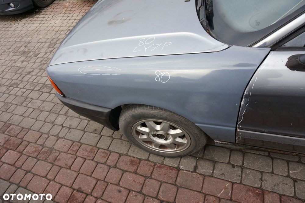 MASKA ZDERZAK BŁOTNIKI LAMPY 80 B3 LY7P  AUDI 1986-1991 SZARY PRZÓD KOMPLETNY - 10