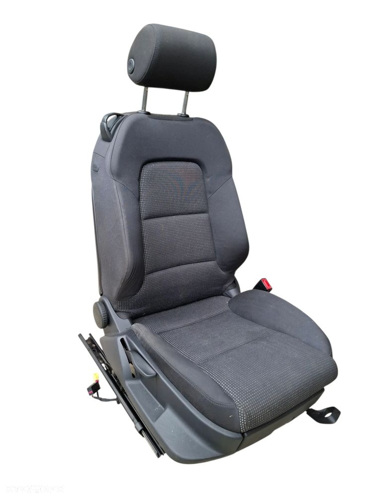FOTEL PRAWY PASAZERA GRZANY PODGRZEWANY AUDI A3 8P 03-12 3D SLASK WYSYLKA - 1
