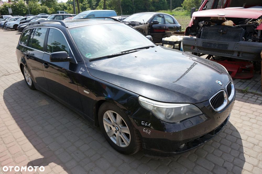 BMW 5 E61 KOMBI 2005 668 2.5 D M57D25 177KM GA6HP26Z CZARNY na części - 7
