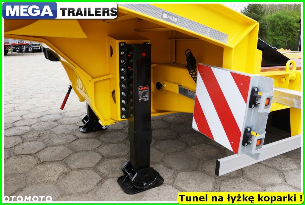 Mega Nisko podłoga 4 osie,  dł. 9,50 m, TUNEL na RAMIĘ KOPARKI !!! - 28