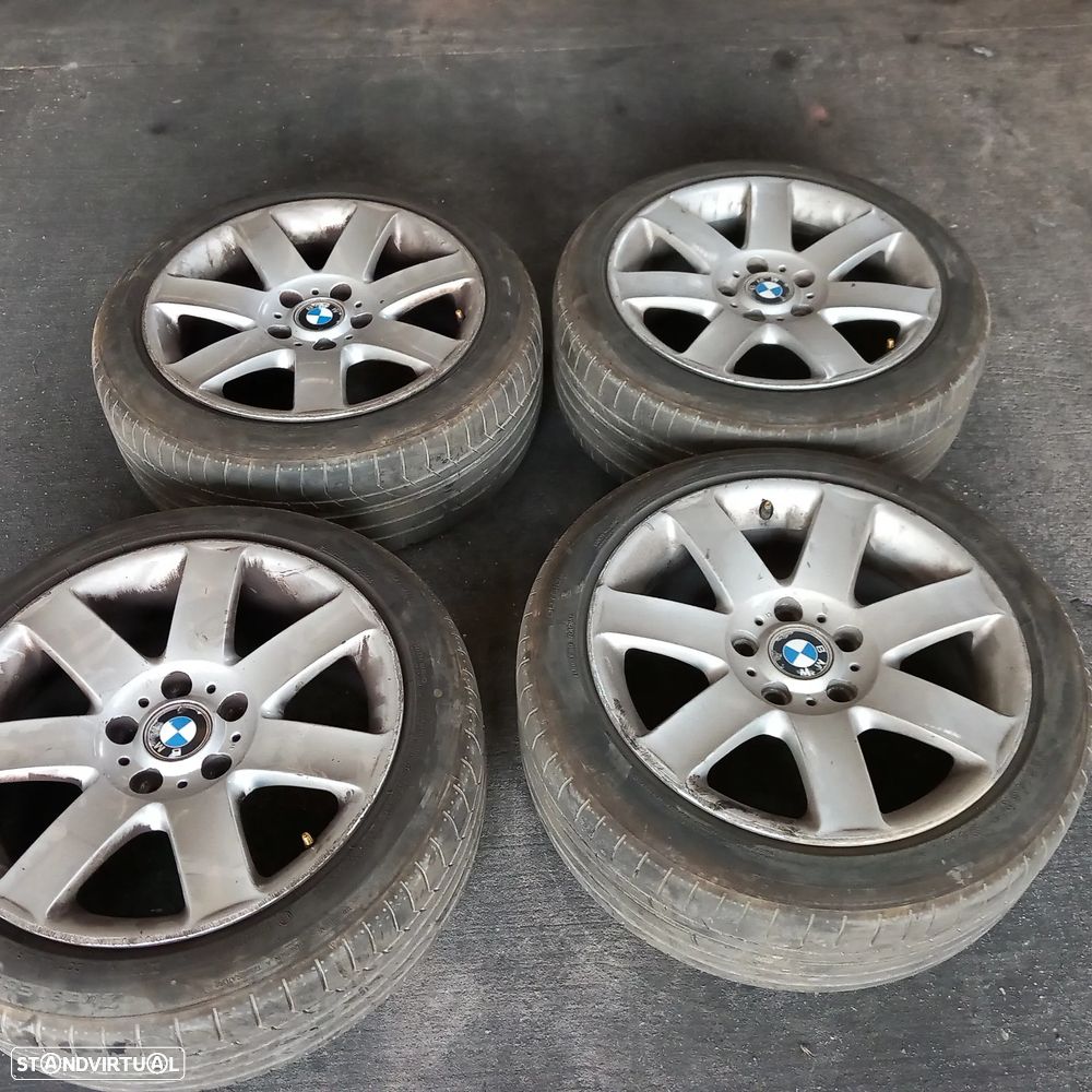 Conjunto jantes r17 bmw e46 com pneus 225 45 r17 - 1