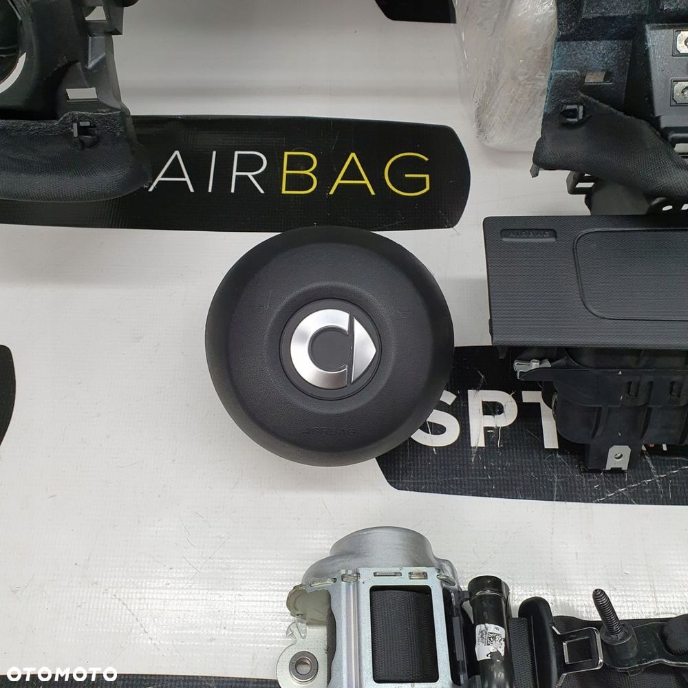 SMART 453 DESKA ROZDZIELCZA KONSOLA KOKPIT PULPIT PODUSZKI AIRBAG AIR BAG PASY KIT SET - 9