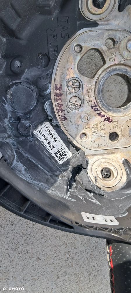 Kierownica 3-Ramienna Skórzana Czarna Audi A3 A4 A6 4F0419091BS 4F0124A - 17