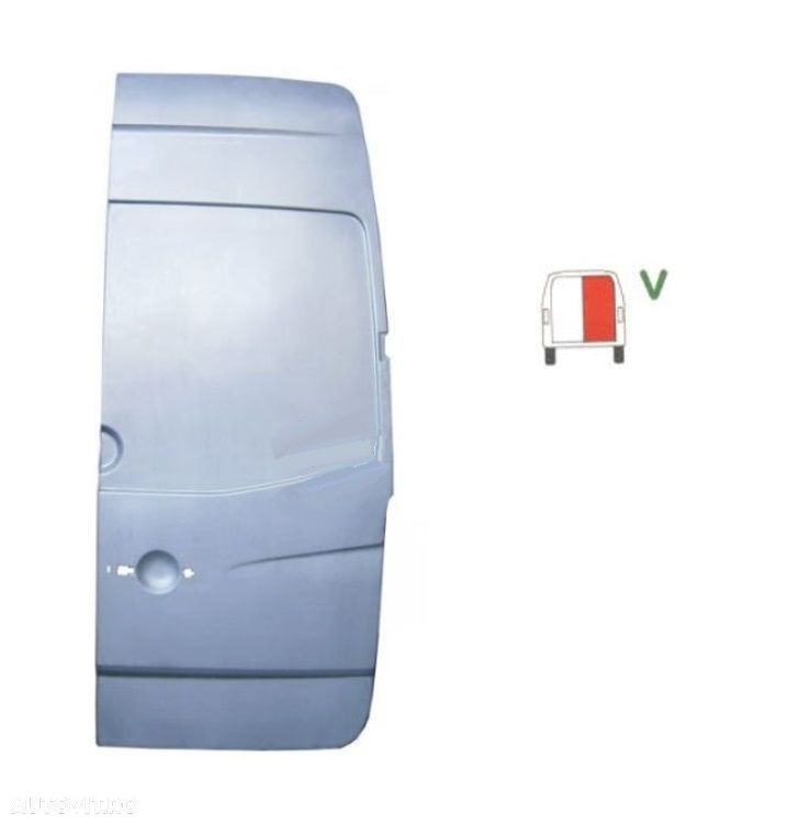 Panou usa spate Mercedes Sprinter 2006-2018, Vw Crafter (2e), 12.2005-04.2017, spate, Dreapta, inalta - 1
