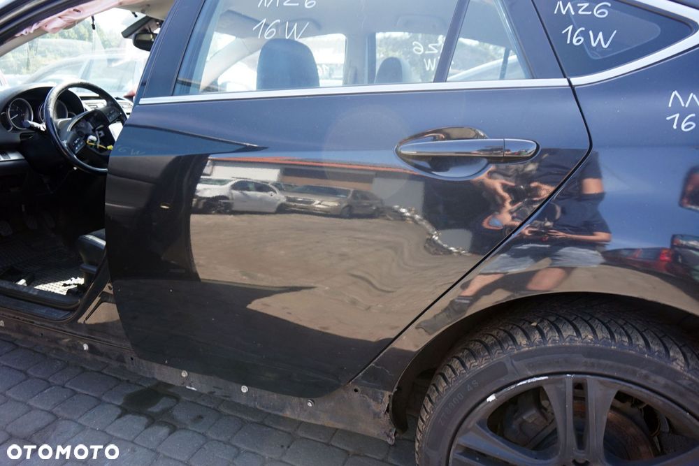DRZWI TYLNE LEWE 6 II GH LIFT LB LIFTBACK 16W  CZARNY MAZDA 2010-2012 - 2
