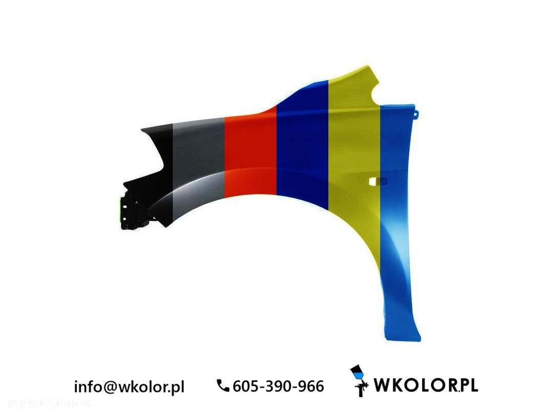 NOWY BŁOTNIK NISSAN TIIDA 2007-2011 LAKIEROWANY W KOLOR - 1
