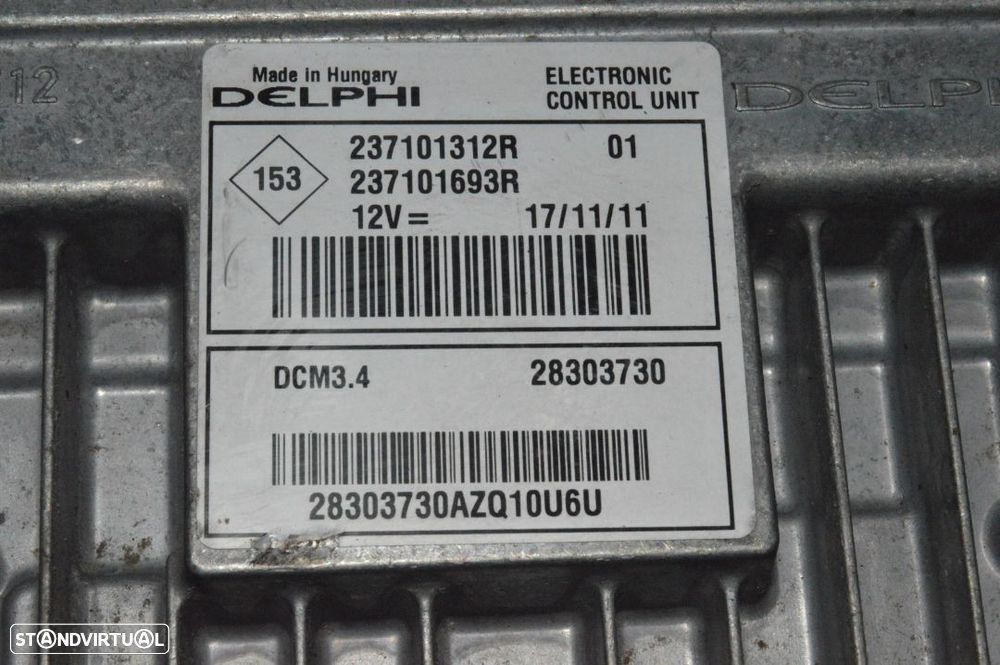 CENTRALINA DELPHI 237101312R RENAULT TWINGO II 2 MK2 1.5 dCi 90CV K9K820 - 5