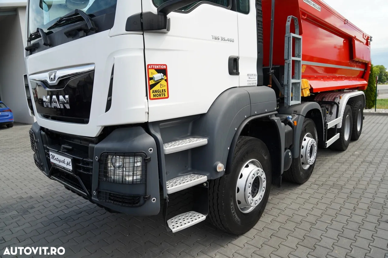MAN TGS 35.460 / 8X4 / BASCULATOR SPATE / HIDROCLAPE / 2018 / IMPORTAT / CONTRACT POST-SERVICE - 16