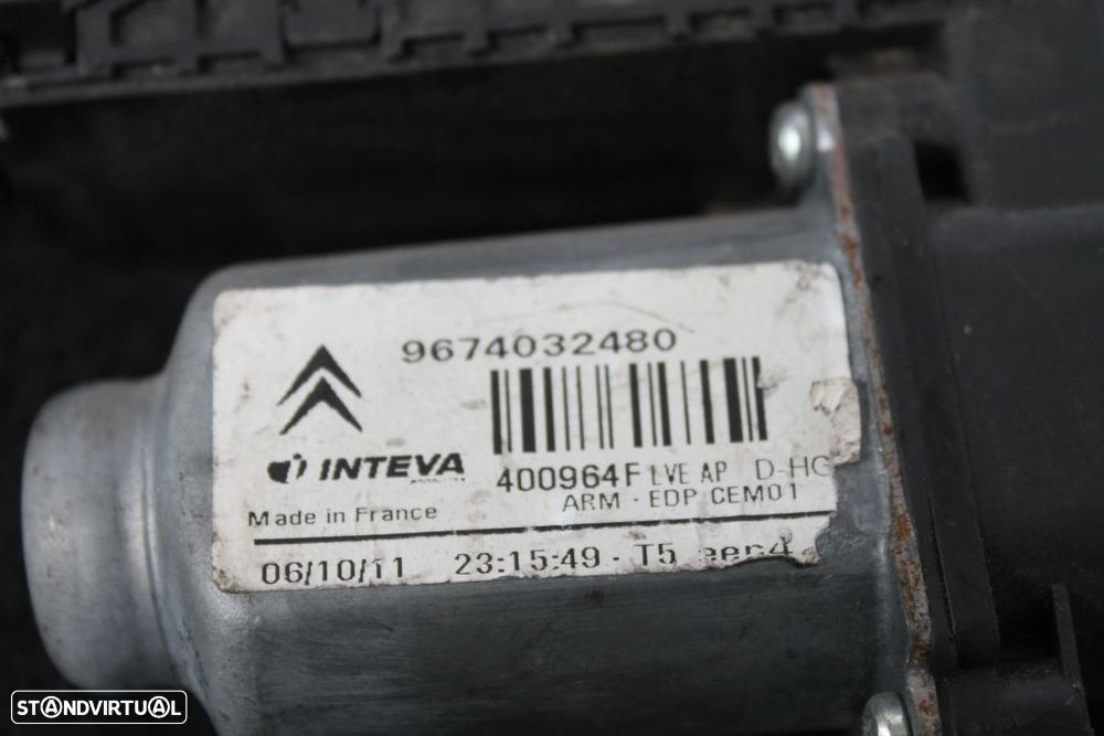 Motor Elevador Vidro Citroen C4 Picasso - 4