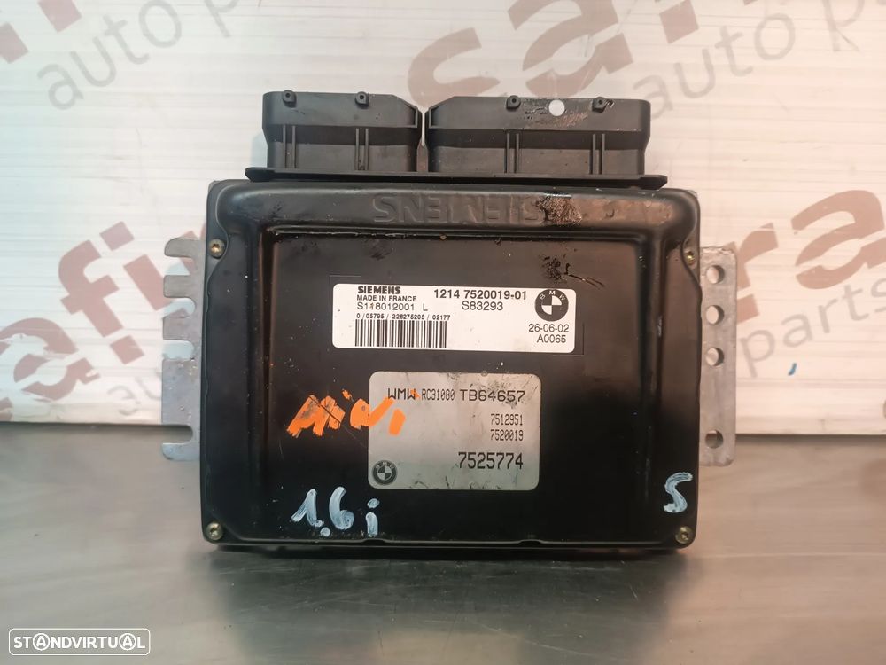 UNIDADE / CENTRALINA DO MOTOR MINI ONE COOPER 1.6i S118012001L 7525774 1214752001901 - 1