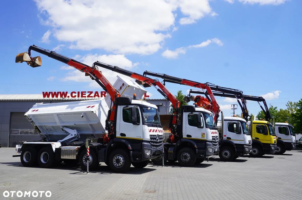 Mercedes-Benz Arocs 3236 8×4 / 90 tho. km / Fassi F155A.0.22 / remote control / 2-way tipper / Bortmatic_255983 - 2