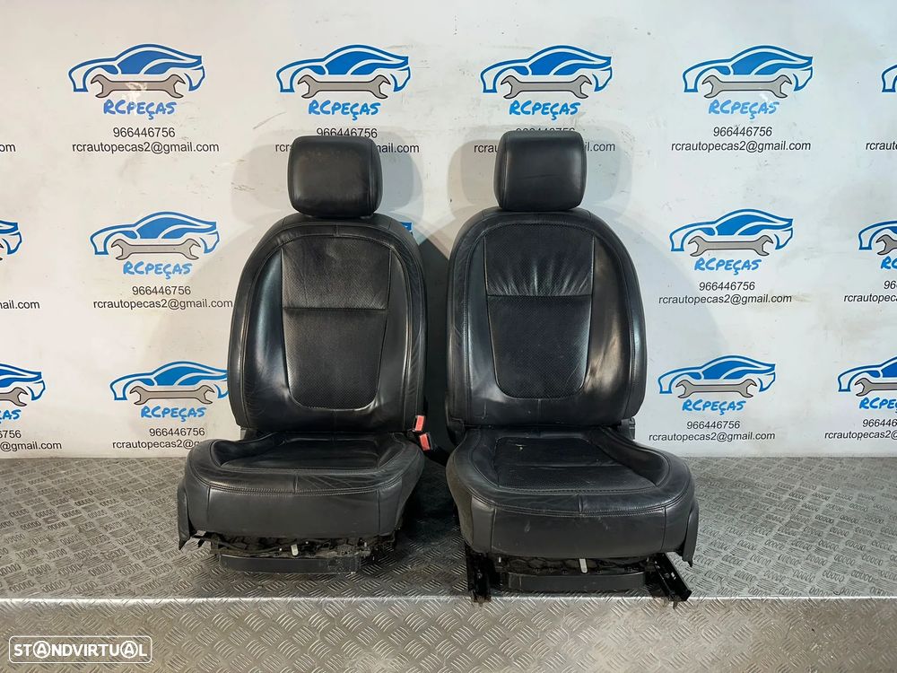 Conjunto Bancos Pele Eletricos Frente Frontais Jaguar XF X250 2007 - 2015