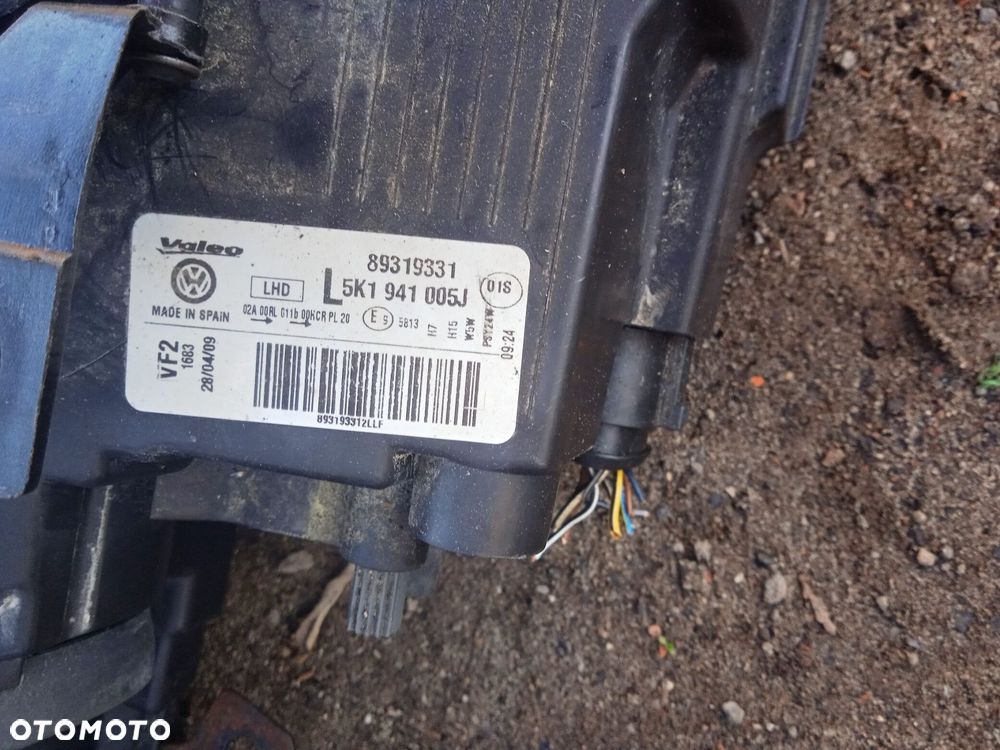 Przód maska zderzak błotnik lewy prawy lampy Volkswagen Golf VI HB w kolor LA7W srebrny - 12