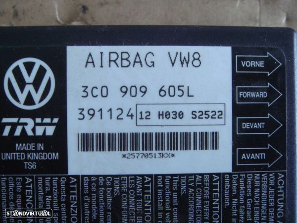 Centralina De Airbags Seat Leon (1P1) - 3