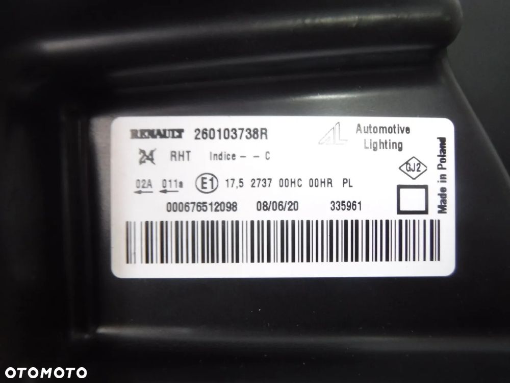 dacia duster 1 lampa przód prawa nowa oryginał przednia - 2