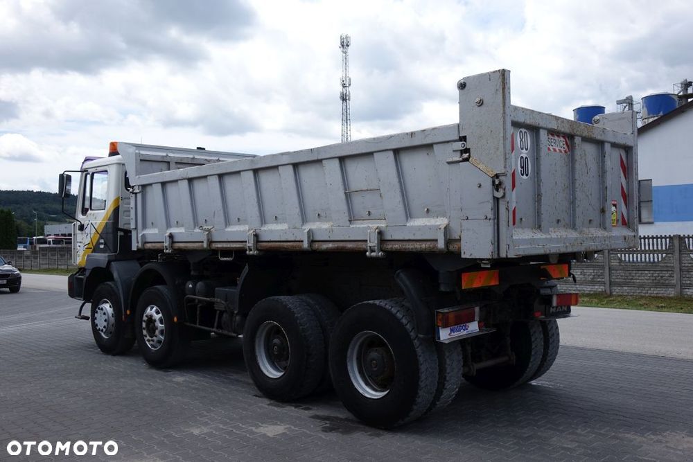 MAN FE 410 A /8x4 / MANUAL / WYWROTKA /BIBENNE / DWUSTRONNA / HYDROKLAPA / HYDROBURTA - 9