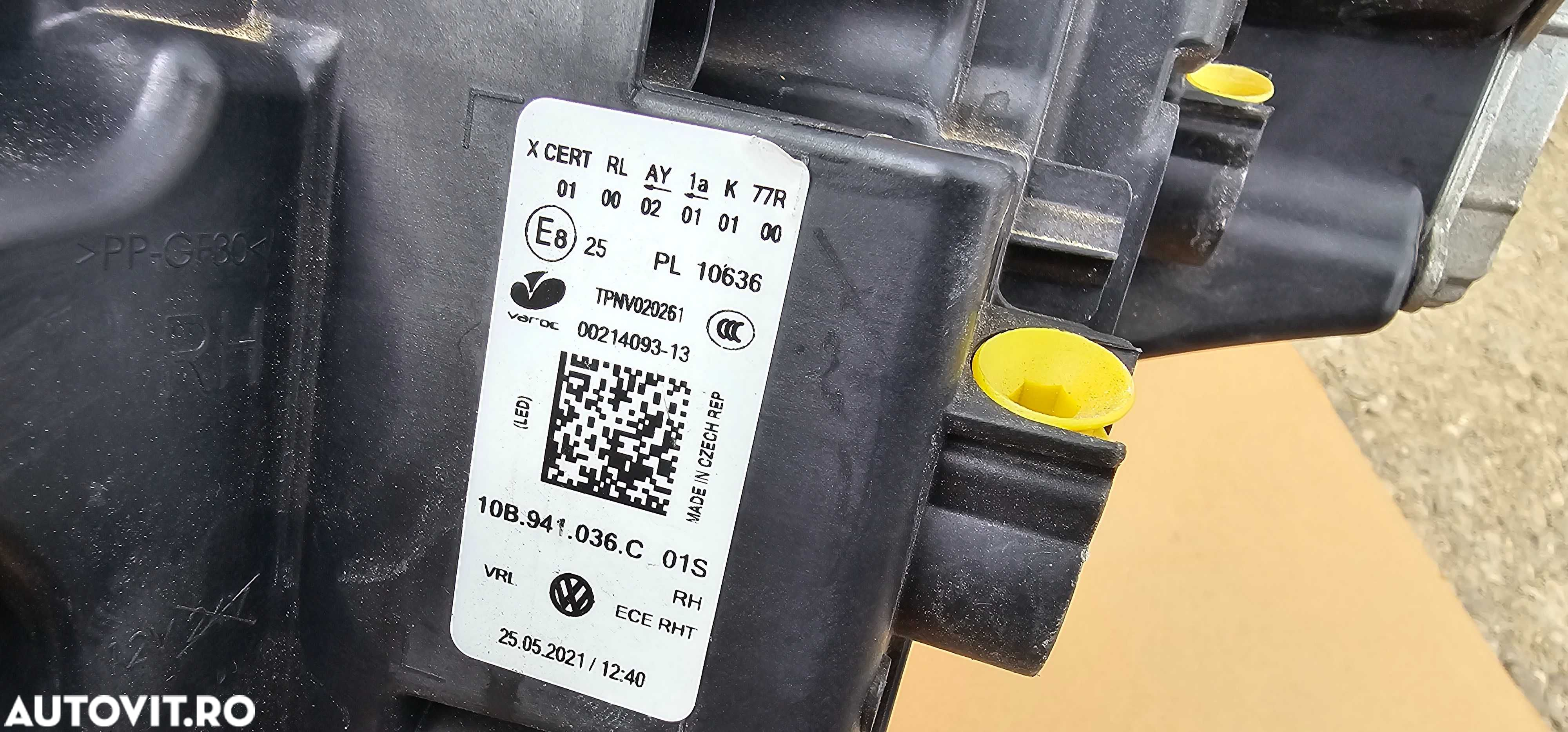 Far dreapta Full LED VW ID.3 / ID3 2020 2021 2022 IQ LIGHT - 6