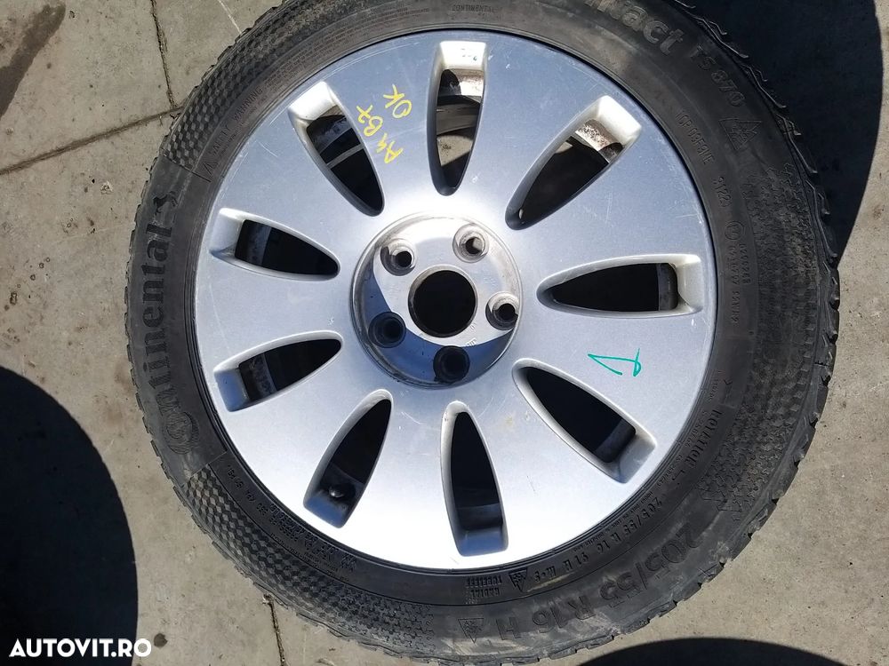Janta aliaj cu anvelopa r16 205/55r16/91h audi a4 b7 8e 8e0601025ae - 1