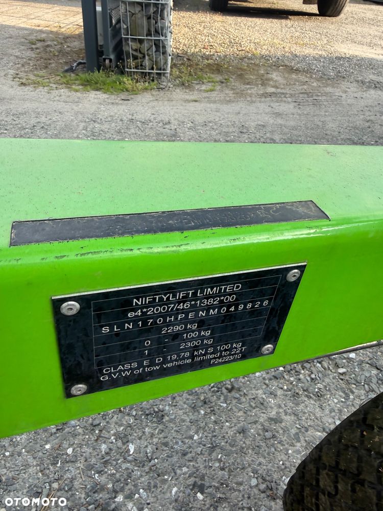 Inny podnośnik koszowy na przyczepie, zwyżka NIFTYLIFT 170, JAK NOWY!!! - 10