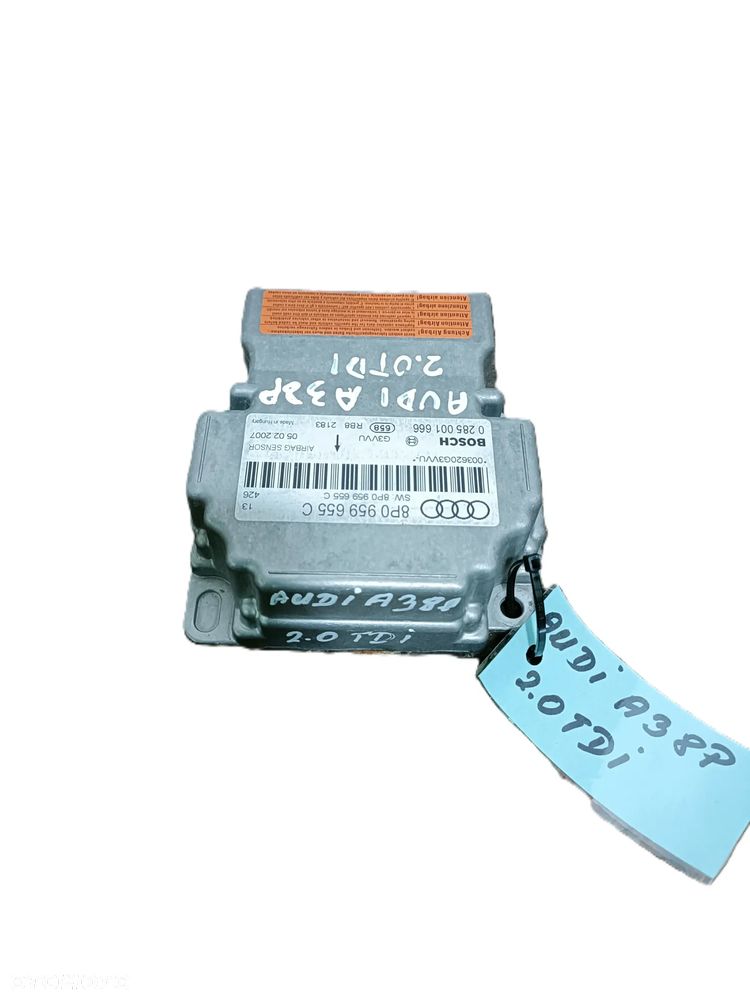 AUDI A3 II 8P 04-13 2,0 TDI moduł sensor AIRBAG 8P0959655C * - 1