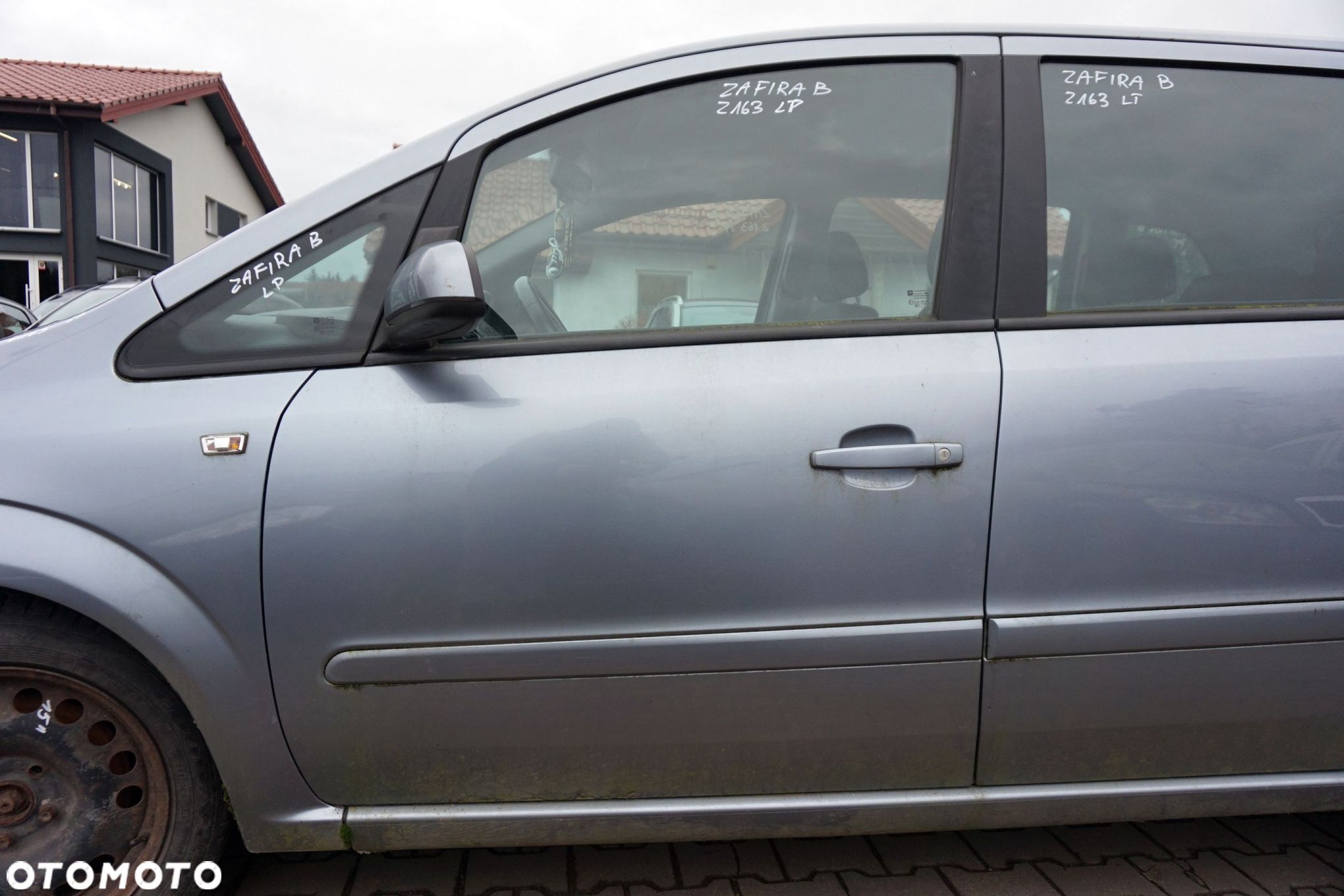 DRZWI PRZEDNIE LEWE ZAFIRA B Z163  SZARY OPEL 2005-2008 - 1