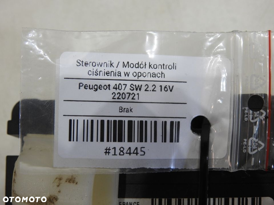 MODUŁ STEROWNIK CIŚNIENIA OPON PEUGEOT 407 - 9