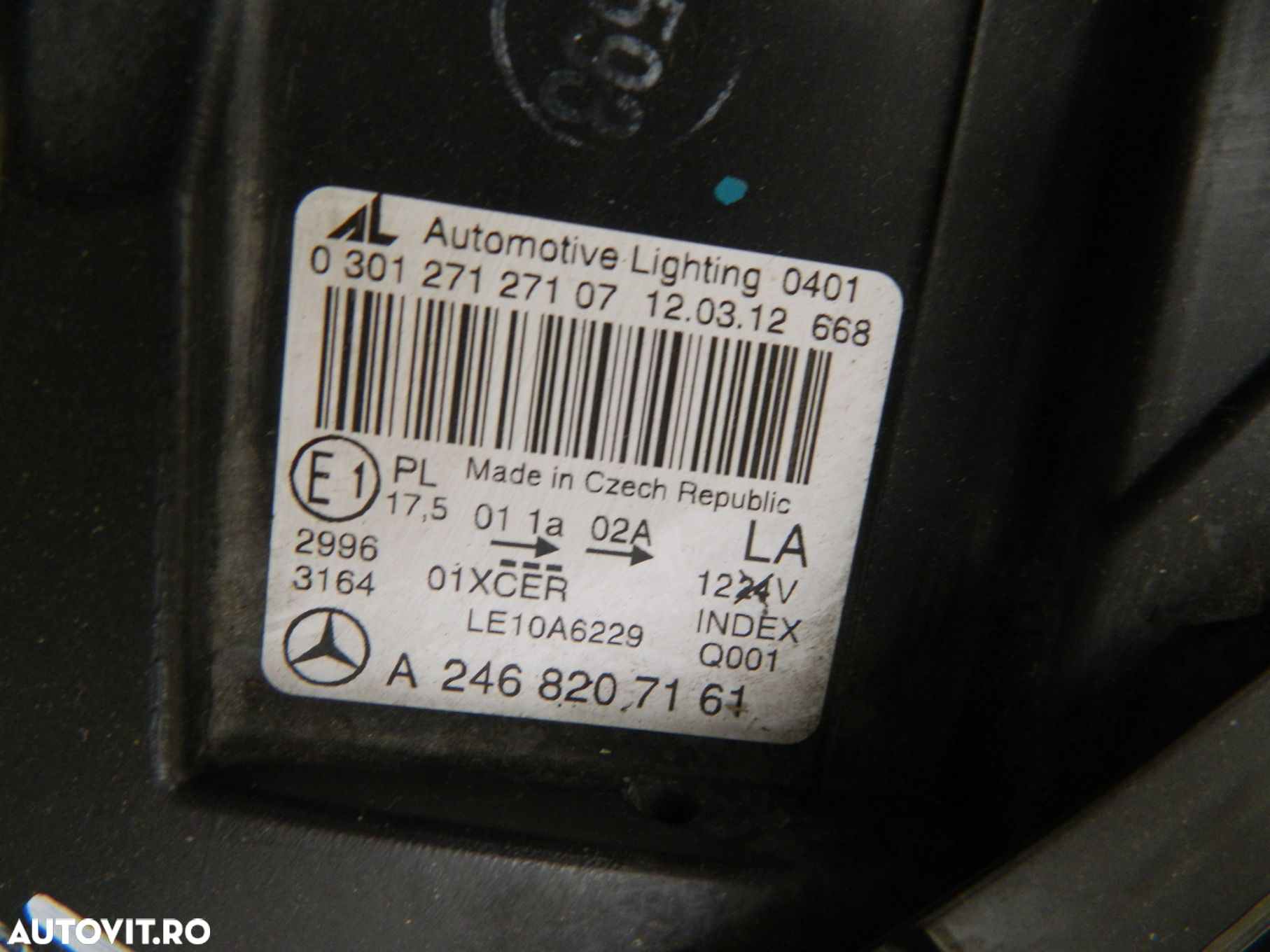 Far stanga Mercedes B-Class W246 B-Xenon, 2012, 2013, 2014, 2015, 2016, cod origne A2468207161. - 6