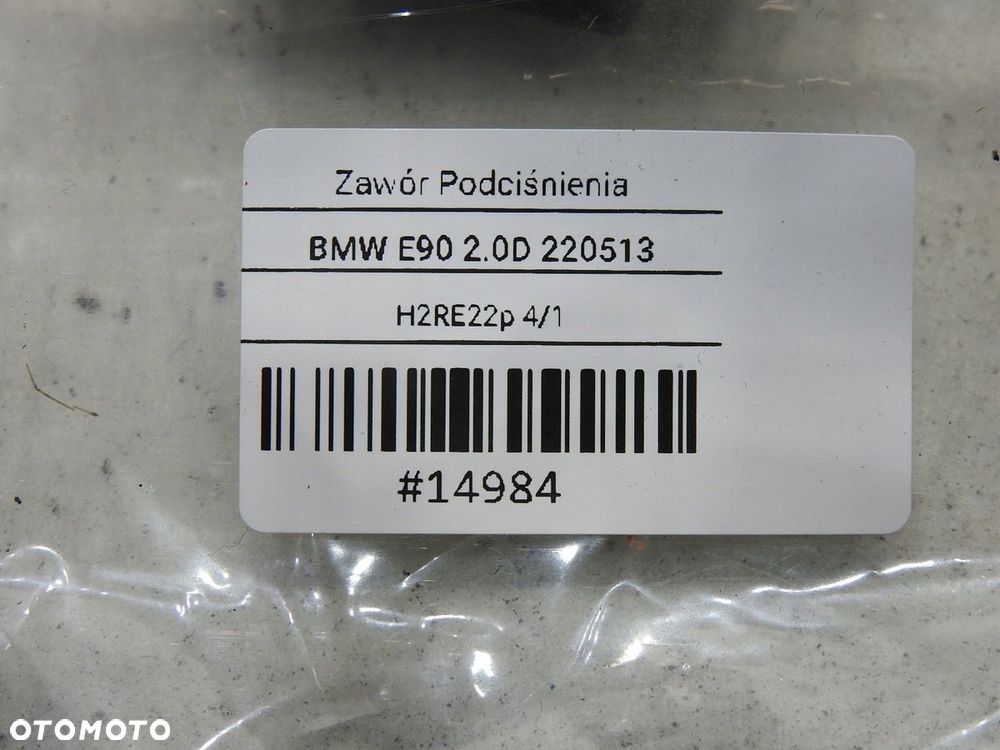 ZAWÓR PODCIŚNIENIA BMW 3 E90 1742712 - 7