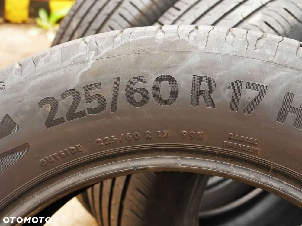 4 Sztuki Opon Conntinental EcoContact 6 225/60 R17 Używane DOT 2021 - 4