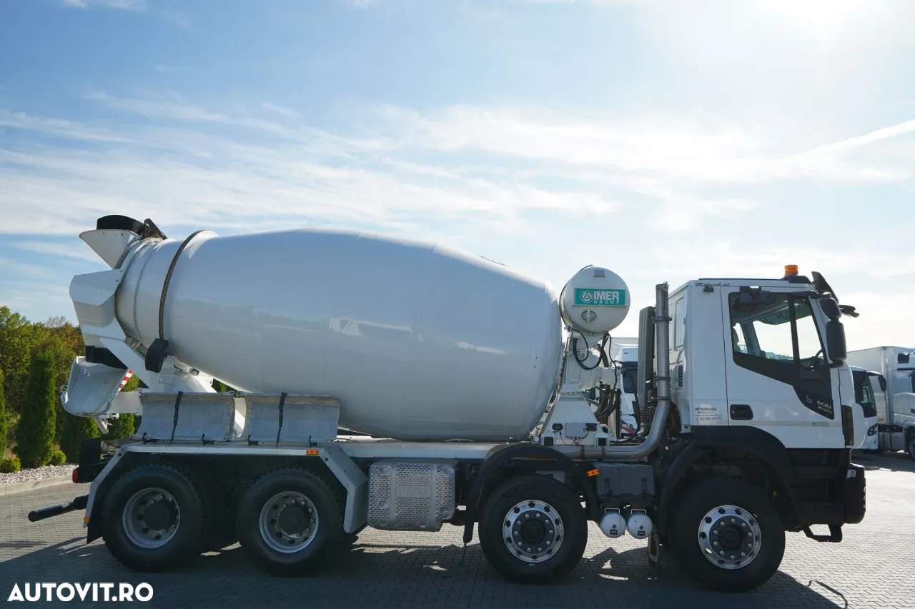 Iveco 400 SL X-WAY STRALIS / 8X4 / BETONIERĂ / IMER / ANVELOPE 100% / JANTE DIN ALIAJ / - 6