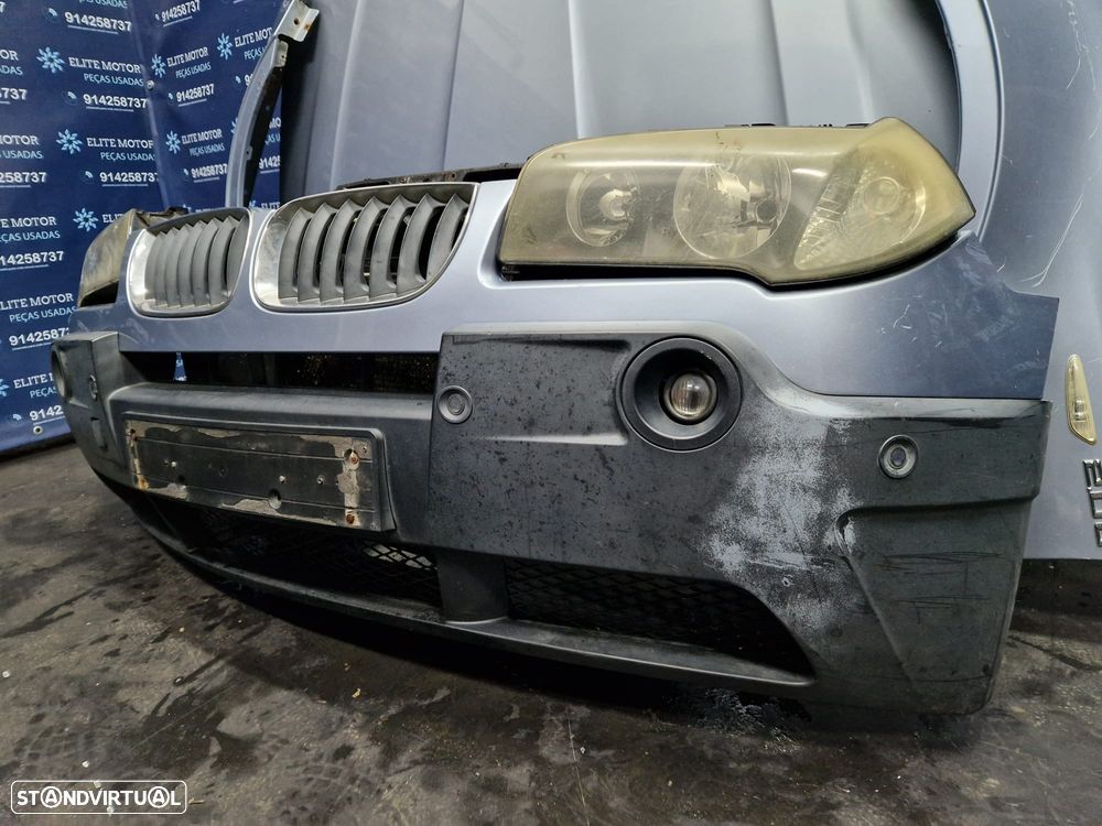 Frente completa usada BMW X3 E83 2.0D 150CV M47 capot parachoques oticas guardalamas - 5