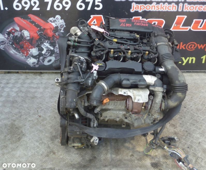 SILNIK CITROEN BERLINGO PEUGEOT PARTNER 1.6 HDI 9HT 171 TYS  UKŁ WTRYSKOWY - 1