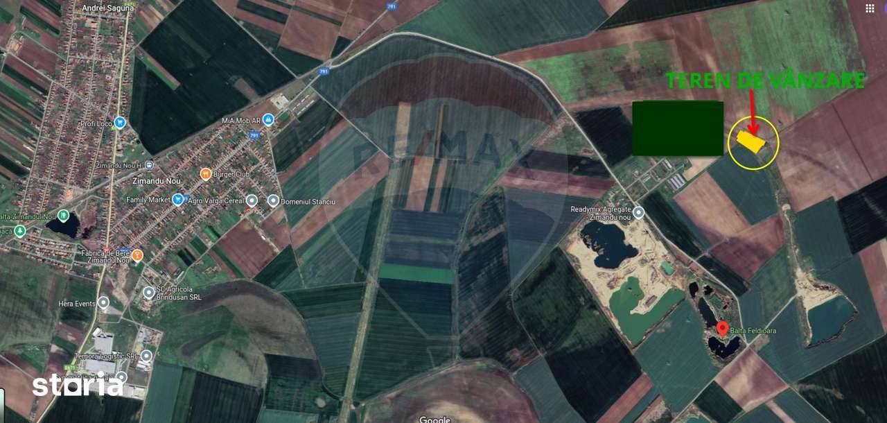Teren agricol 14,200mp zona fermei din Zimandu Nou - Imagine principală: 2/3