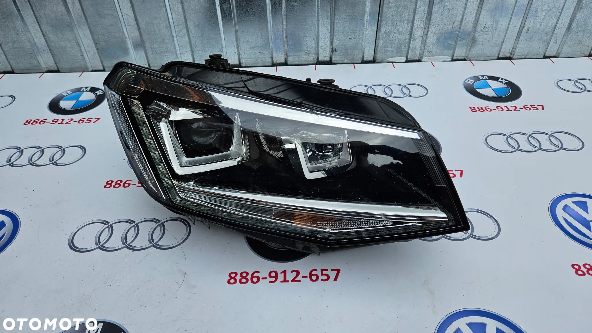 VW CADDY IV 4 2K Reflektor prawy Lampa przednia prawa BI XENON LED 2K1941032A EUROPA USZKODZONY - 1