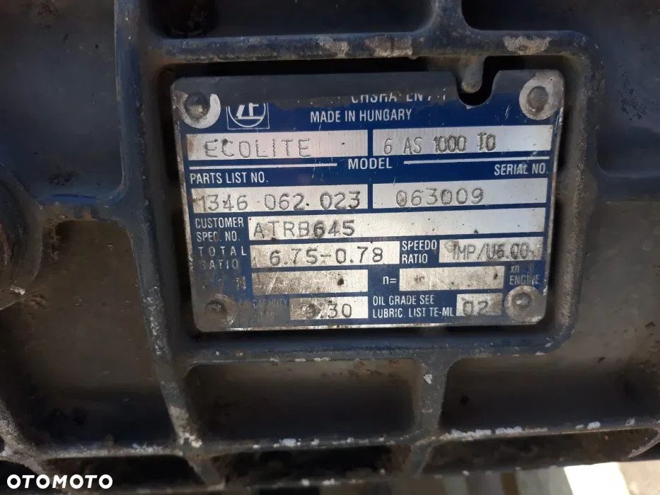 Skrzynia Biegów ZF 6AS1000 TO 6,75-078 - 1