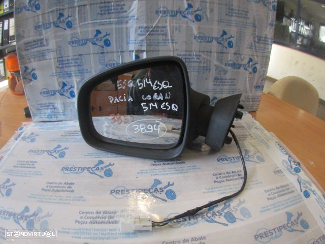 Espelho Esp3894 DACIA  LOGAN 1 MCV 2008 1.5DCI 85CV 5P CINZA ESCURO ESQ ELETRICO 5 PINOS - 1
