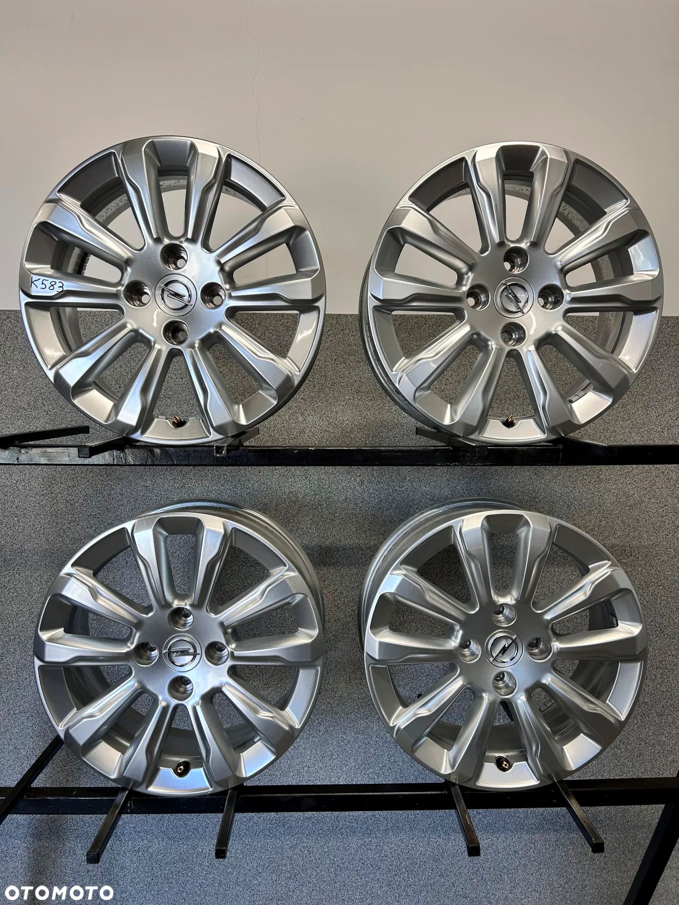 4 FELGI ALU. OPEL MOKKA B, CORSA F, PEUGEOT 208,C3,DS3 16'' 6,5J ET32 GM: OP00126 K4, 9835097280 - 1