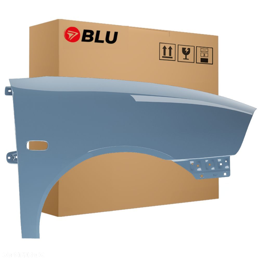 BLU Błotnik Seat Ibiza 3 III Cordoba 2 II 6L LW5W prawy przód niebieski 02-08 ocynk BlauBrisa - 1