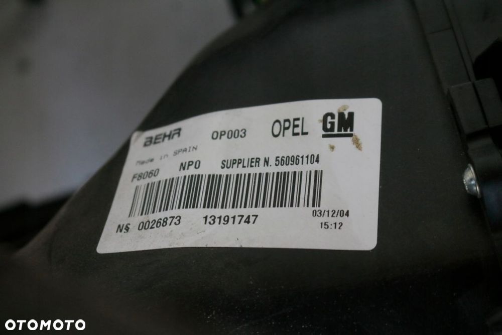 nagrzewnica dmuchawa nawiewu Opel Meriva A - 7