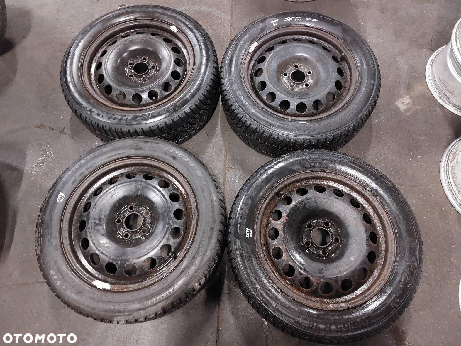FELGI STALOWE 4 SZT 5x100 6,5Jx16 ET42 FI57,1 1J0601027L AUDI SKODA VW - 1