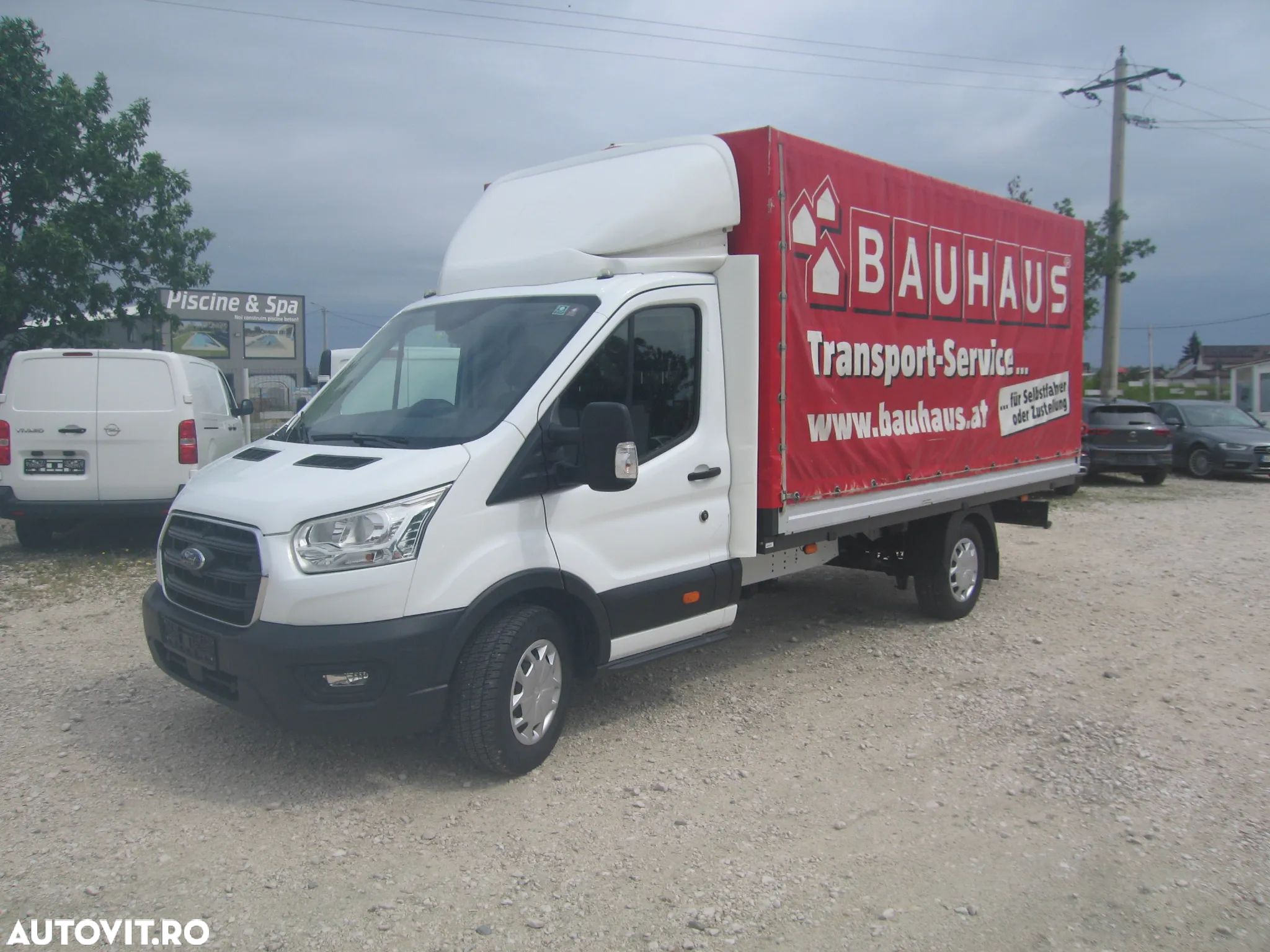 Ford TRANSIT 3 LOC. PLATFORMA cu PRELATA , AC. - 1