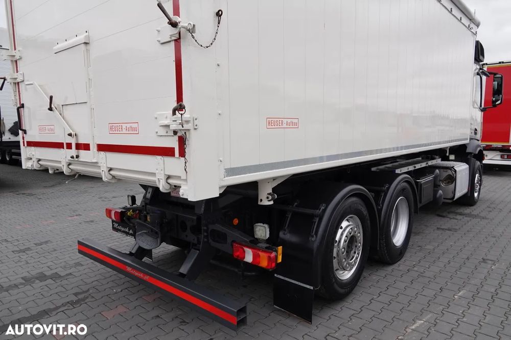 Mercedes-Benz ACTROS / 2545 / 6x2 / CAMION BASCULANTE 32 mc / OBLUTOR pentru cereale / CAPACITATE DE ÎNCĂRCARE: 15.000 KG / DIRECȚIE + AXIE ELEVABILĂ / EURO 6 - 20