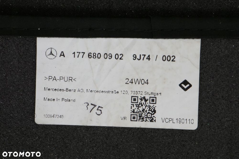 MERCEDES W177 AMG DYWANIKI WYCIERACZKI WELUROWE A1776801402 - 8