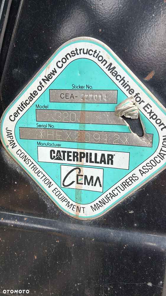 Caterpillar 320 07C -4321 motogodzin ! 22100kg - 6