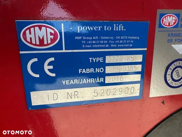 Palfinger HDS HMF 3220K5 5 wysuwow sterowanie radiowe rotor - 9