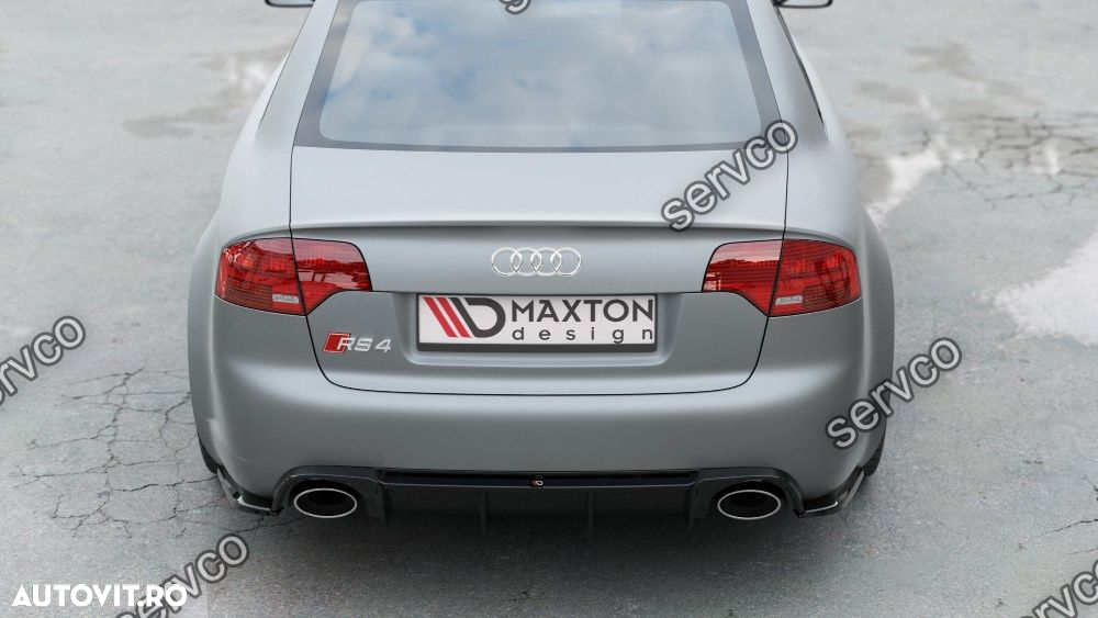 Difuzor bara spate Audi A4 RS4 B7 Sedan 2006-2008 v12 Maxton Design - 6