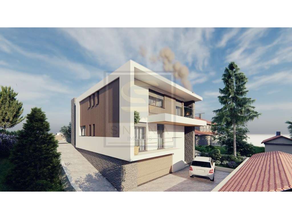 Terreno com Projeto Aprovado - Moradia Contemporânea Isolada com Vi... - Grande imagem: 2/13