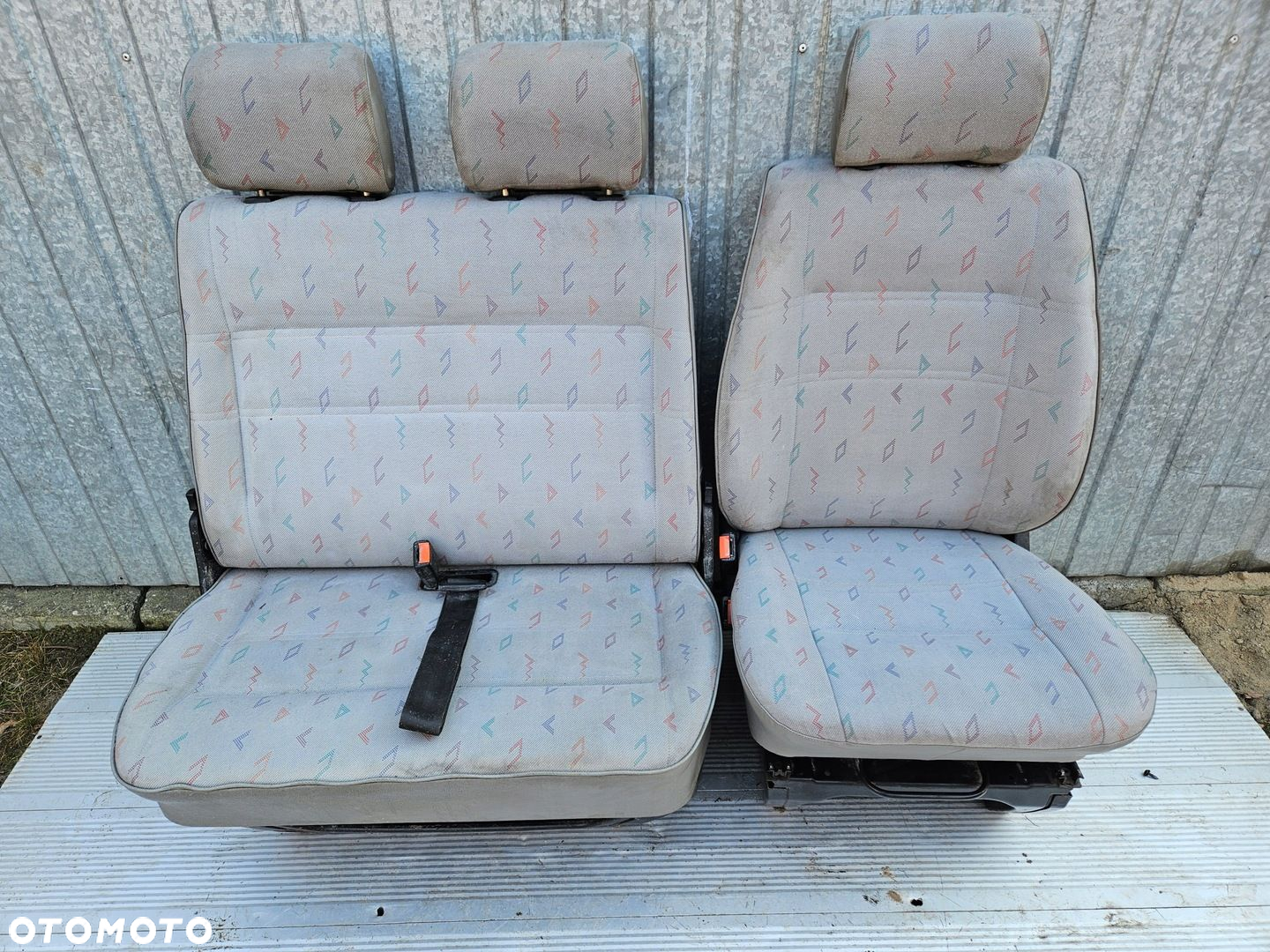 VW T4 FOTEL FOTELE SIEDZENIE KIEROWCY PASAZERA KOMPLET - 2